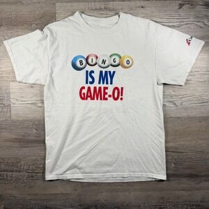 Carnival Cruise Line Bingo Is My Game-O Graphic T-Shirt Mens White Medium